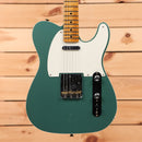 Fender Custom Shop Limited Reverse 1950s Telecaster Relic electric guitar Sherwood Green Metallic with maple neck