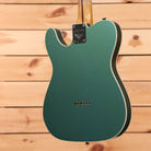 Fender Custom Shop Limited Reverse 1950s Telecaster electric guitar Sherwood Green Metallic relic finish with single-coil pickups