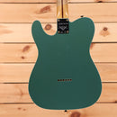 Fender Custom Shop Limited Reverse 1950s Telecaster relic electric guitar Sherwood Green Metallic with single-coil pickups