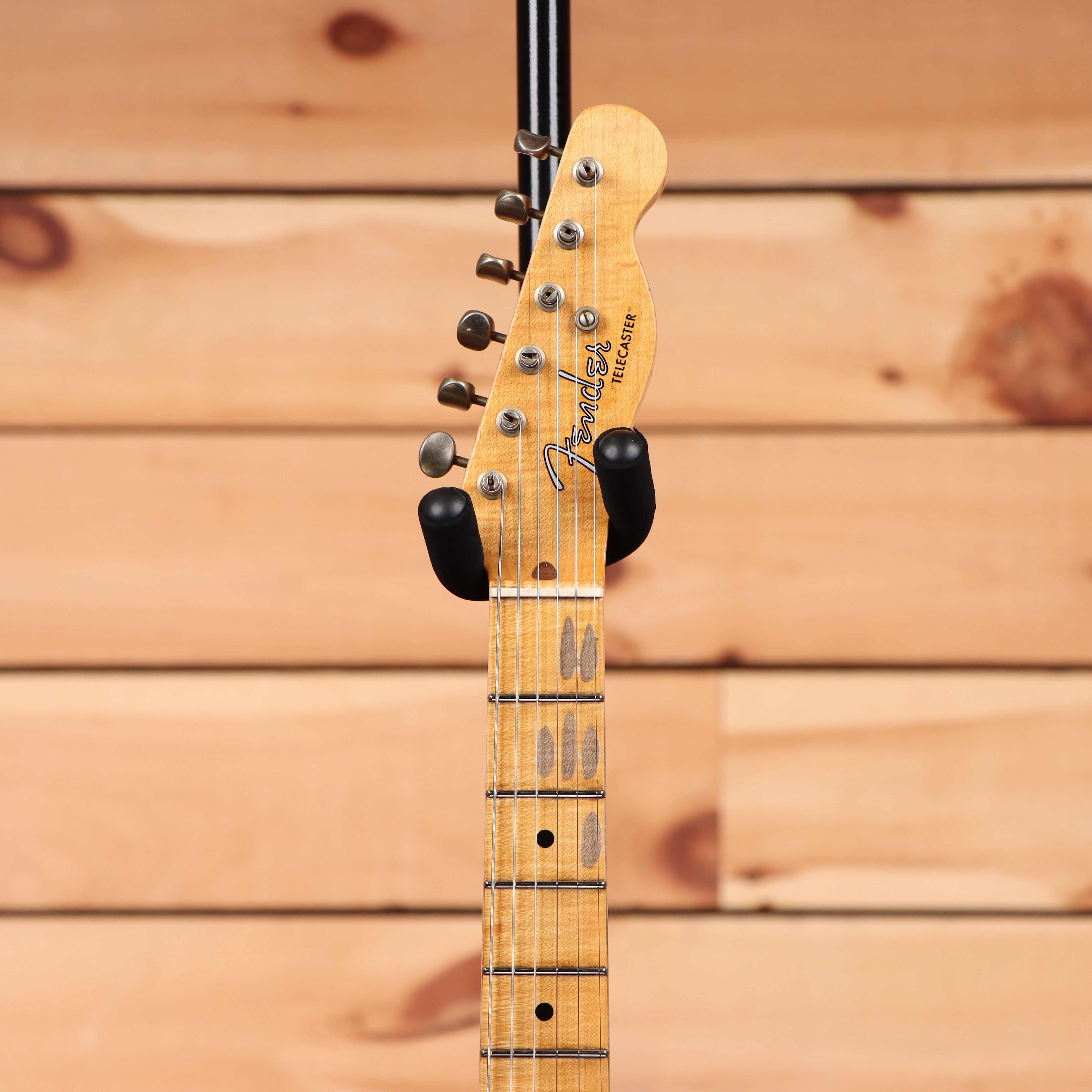 Fender Custom Shop Limited Reverse 1950s Telecaster Relic electric guitar Sherwood Green Metallic with maple neck