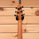 Powers Electric A-Type Frozen Berry Metallic electric guitar with black hardware and tuning machines