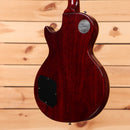 Gibson 1958 Les Paul Standard Reissue VOS electric guitar with dual humbucker pickups and dark red finish