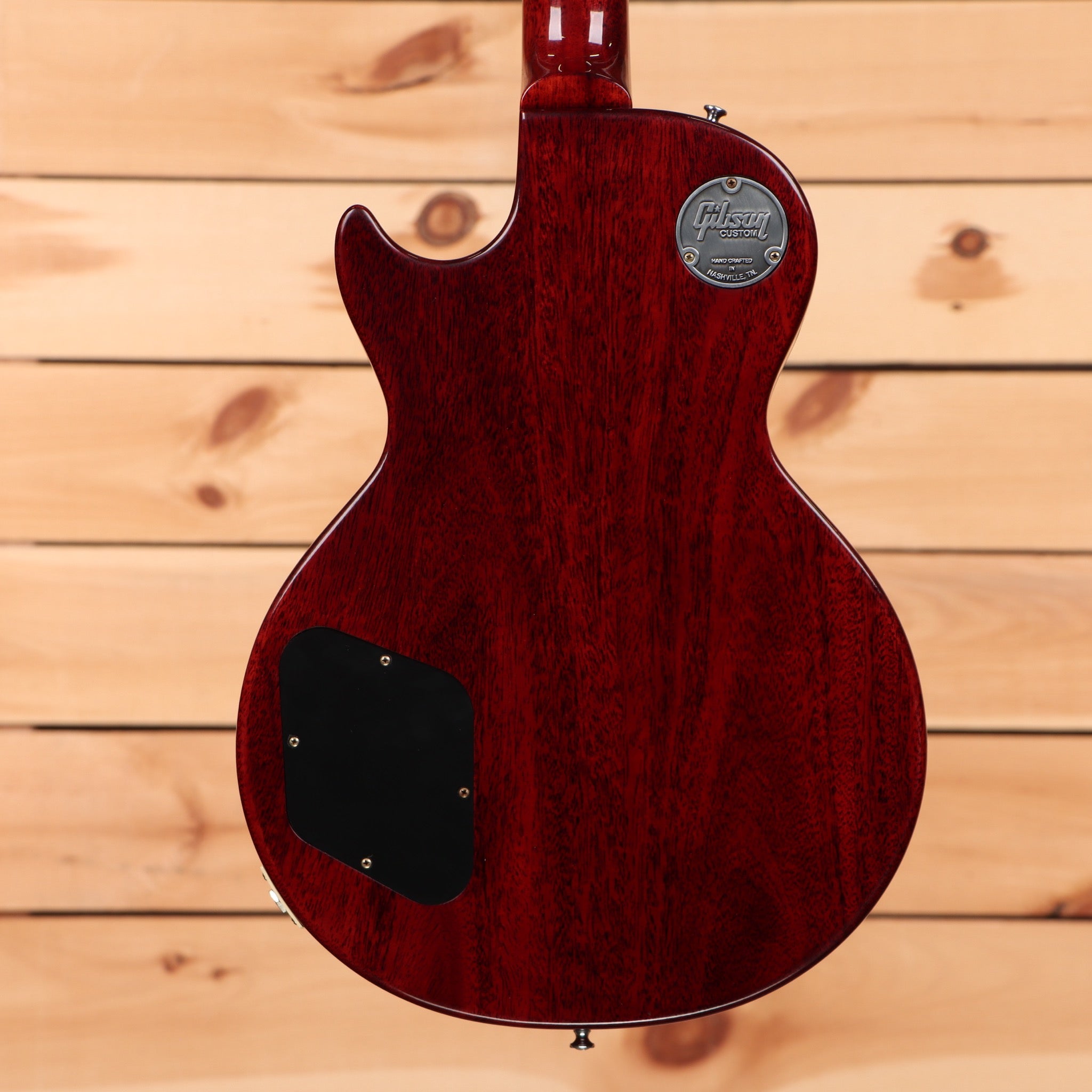 Gibson 1958 Les Paul Standard Reissue VOS electric guitar with dual humbucker pickups and flamed mahogany back