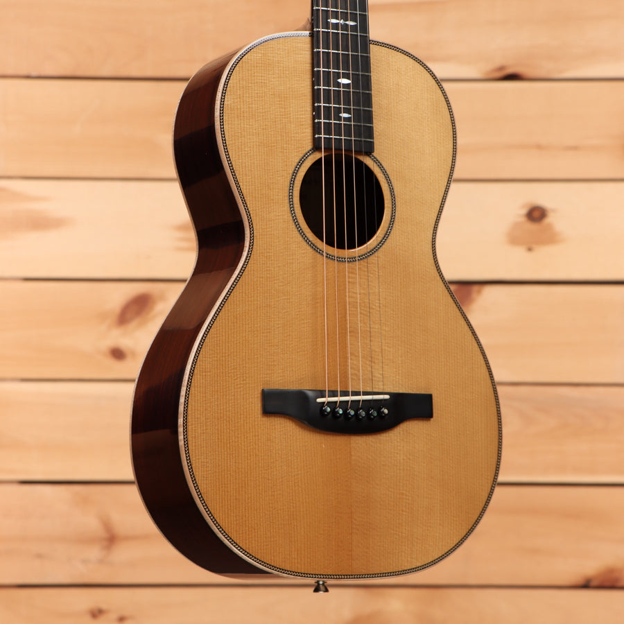 Boucher HG54 pre-owned classical acoustic guitar natural finish with dark wooden back and sides