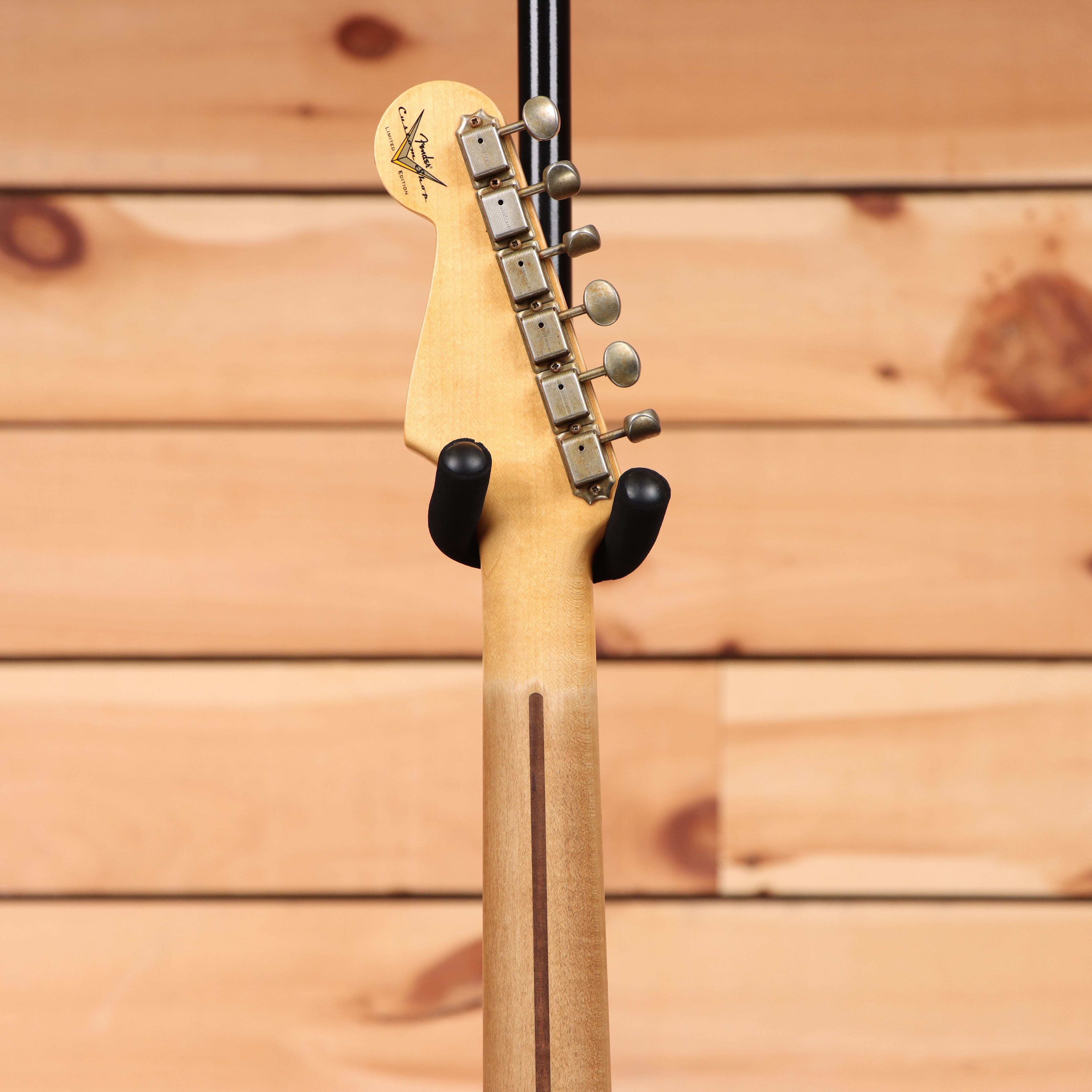 Fender Custom Shop Limited 1956 Stratocaster Journeyman Relic electric guitar Super Faded Sonic Blue with maple neck