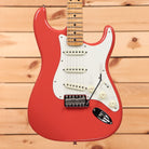 Fender Custom Shop Limited 1959 Dual Mag Stratocaster electric guitar Aged Tahitian Coral with white pickguard and single-coil pickups