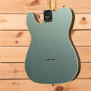 Fender Custom Shop Limited Reverse 1950s Telecaster Custom electric guitar Faded Aged Teal Green Metallic with single-coil pickups