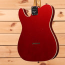 Fender Custom Shop Limited Reverse 1950s Telecaster Custom electric guitar Faded Aged Candy Apple Red with cream binding