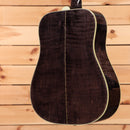 Gibson Dove Original M2M dreadnought acoustic guitar Trans Ebony with white binding