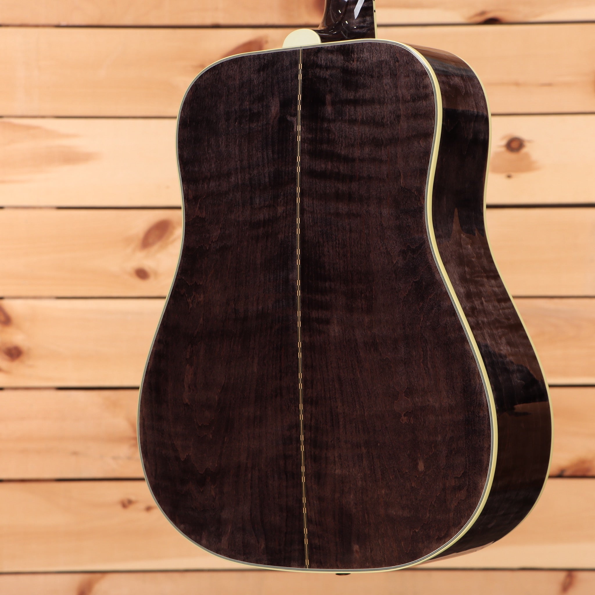 Gibson Dove Original M2M dreadnought acoustic guitar Trans Ebony with white binding