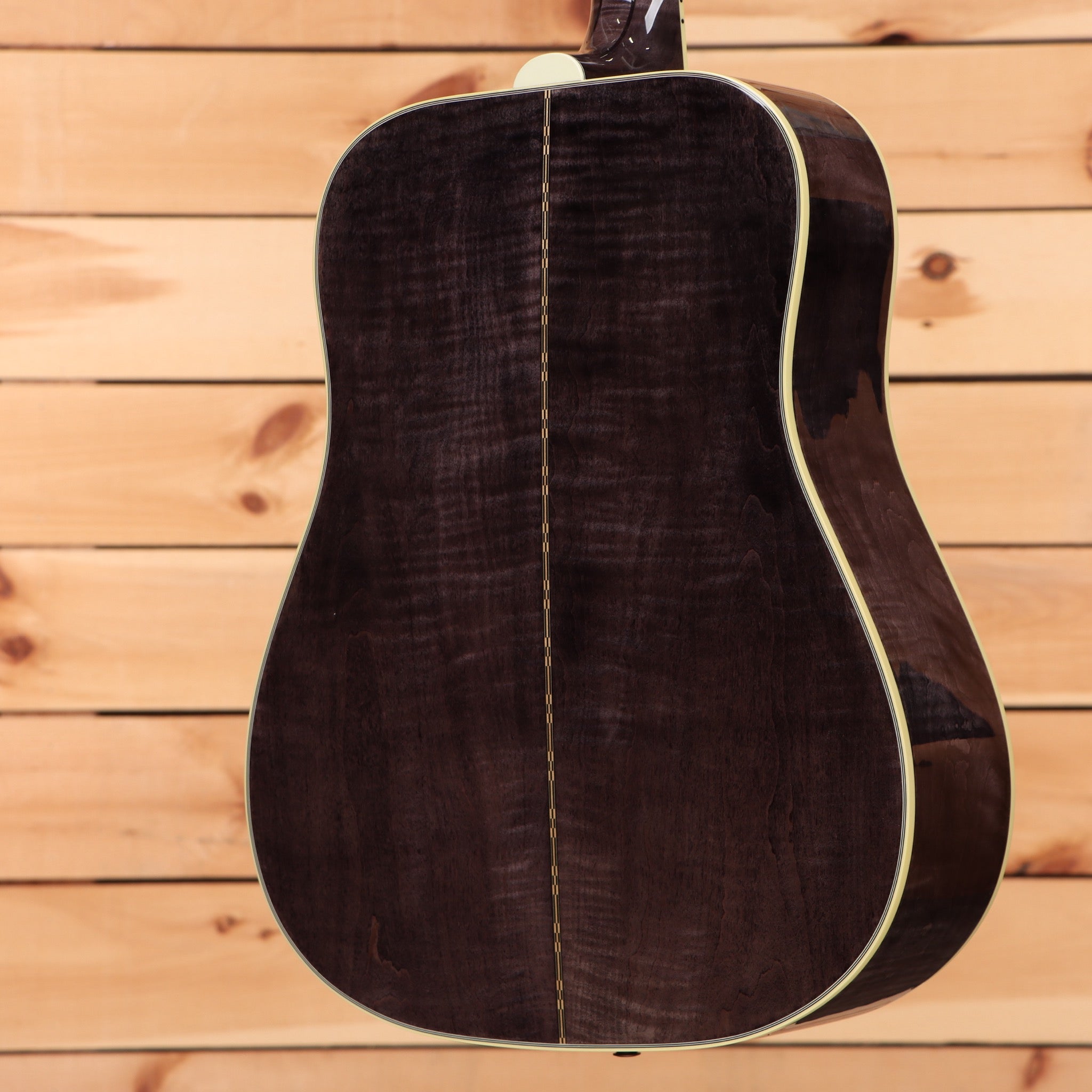 Gibson Dove Original M2M dreadnought acoustic guitar Trans Ebony with cream binding