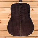 Gibson Dove Original M2M acoustic guitar Trans Ebony dreadnought with center seam binding