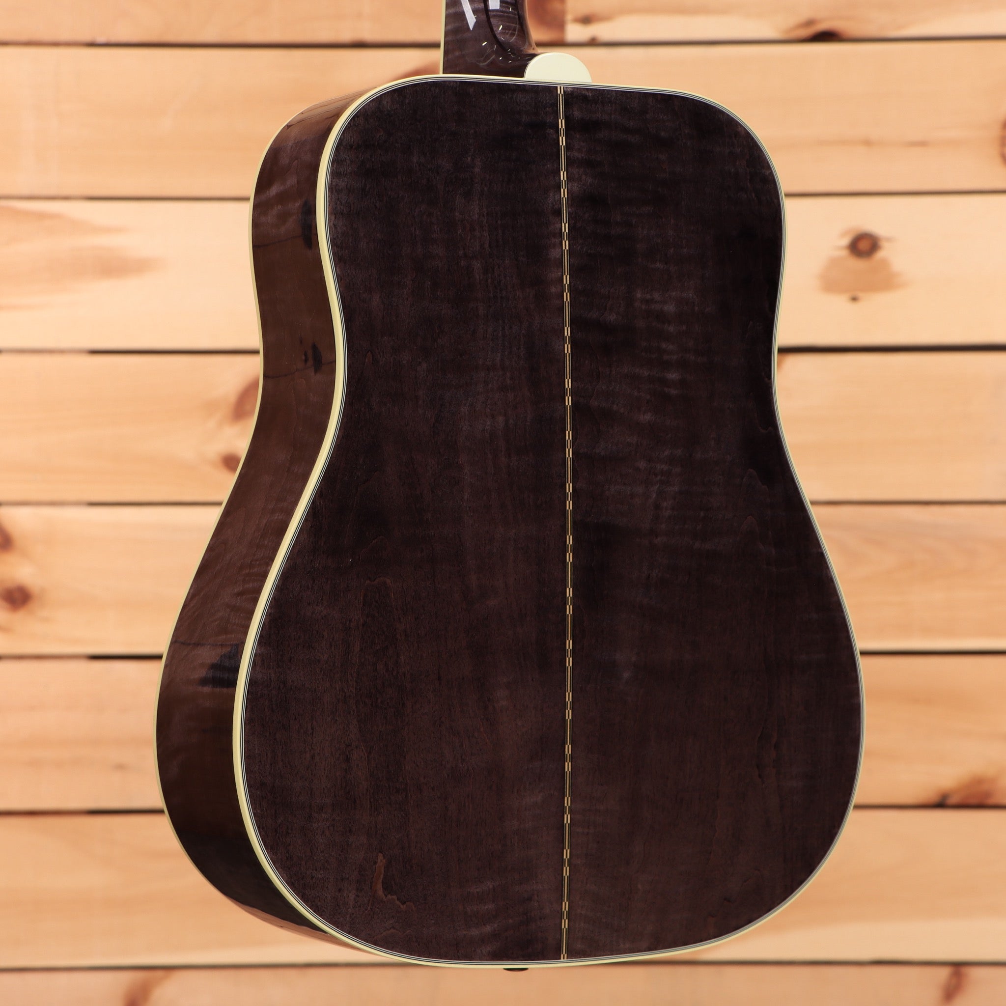 Gibson Dove Original acoustic guitar trans ebony finish with cream binding