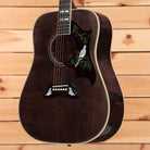 Gibson Dove Original acoustic guitar Trans Ebony with inlaid bird pickguard design