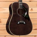 Gibson Dove Original dreadnought acoustic guitar Trans Ebony with hummingbird pickguard inlay