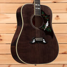 Gibson Dove Original dreadnought acoustic guitar Trans Ebony with hummingbird pickguard inlay