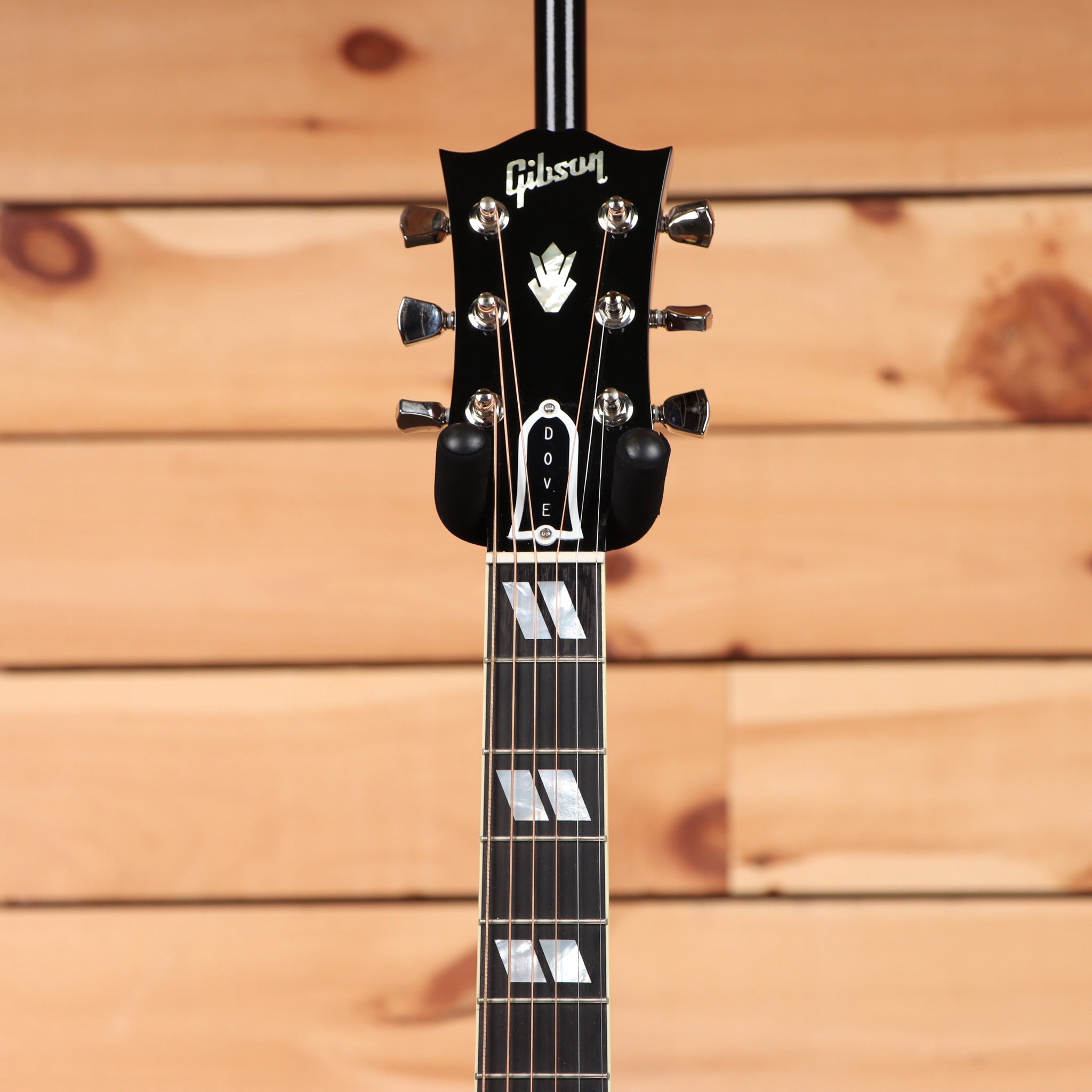 Gibson Dove Original M2M acoustic guitar Trans Ebony with abalone inlays and dove headstock inlay