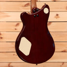 EVH SA126 Special semi-hollow electric guitar Tobacco Burst with cream pickguards and f-holes
