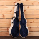 EVH SA126 Special electric guitar tobacco burst with white binding and dark blue velvet interior case