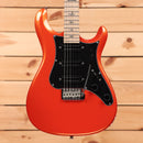 Paul Reed Smith SE NF3 electric guitar Metallic Orange with black pickguard and maple neck