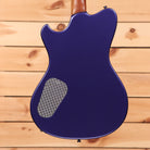 Powers electric A-type hardtail viola purple with textured pickguard and maple neck