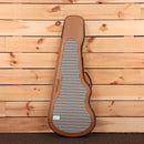 Powers Electric A-Type Hardtail Viola Purple electric viola case with checkered interior lining