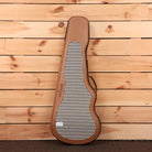 Powers Electric A-Type Hardtail Viola Purple electric viola case with checkered interior lining