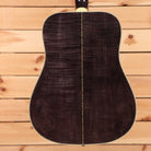 Gibson Dove Original M2M dreadnought acoustic guitar Trans Ebony with center stripe binding