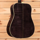 Gibson Dove Original M2M dreadnought acoustic guitar trans ebony with cream binding
