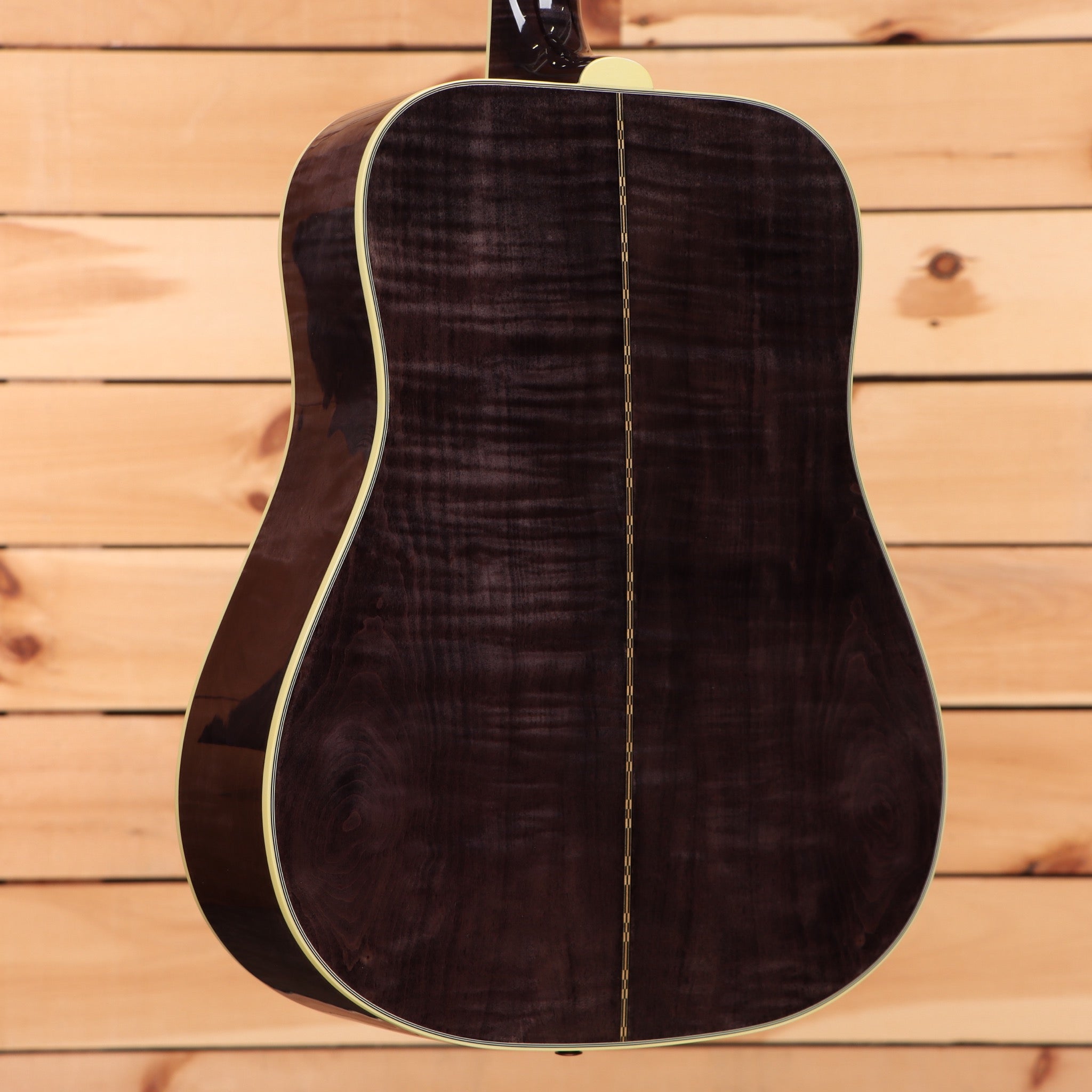 Gibson Dove Original M2M dreadnought acoustic guitar trans ebony with cream binding