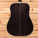 Gibson Dove Original M2M dreadnought acoustic guitar Trans Ebony with cream binding detail