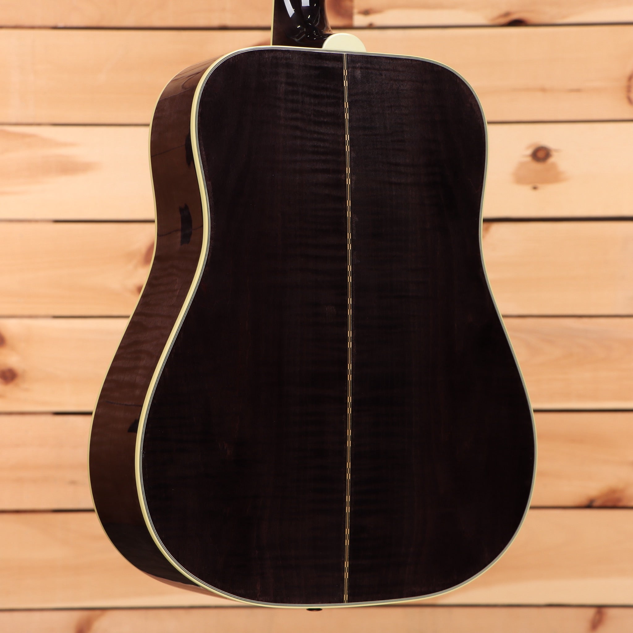Gibson Dove Original M2M dreadnought acoustic guitar trans ebony with cream binding