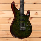 Ernie Ball Music Man Luke III HSS electric guitar Luscious Green with humbucker and single-coil pickups