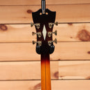 D'Angelico New Yorker pre-owned semi-hollow electric guitar sunburst finish with gold hardware