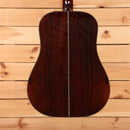 Santa Cruz D Model dreadnought acoustic guitar natural finish with bookmatched rosewood back and herringbone center strip