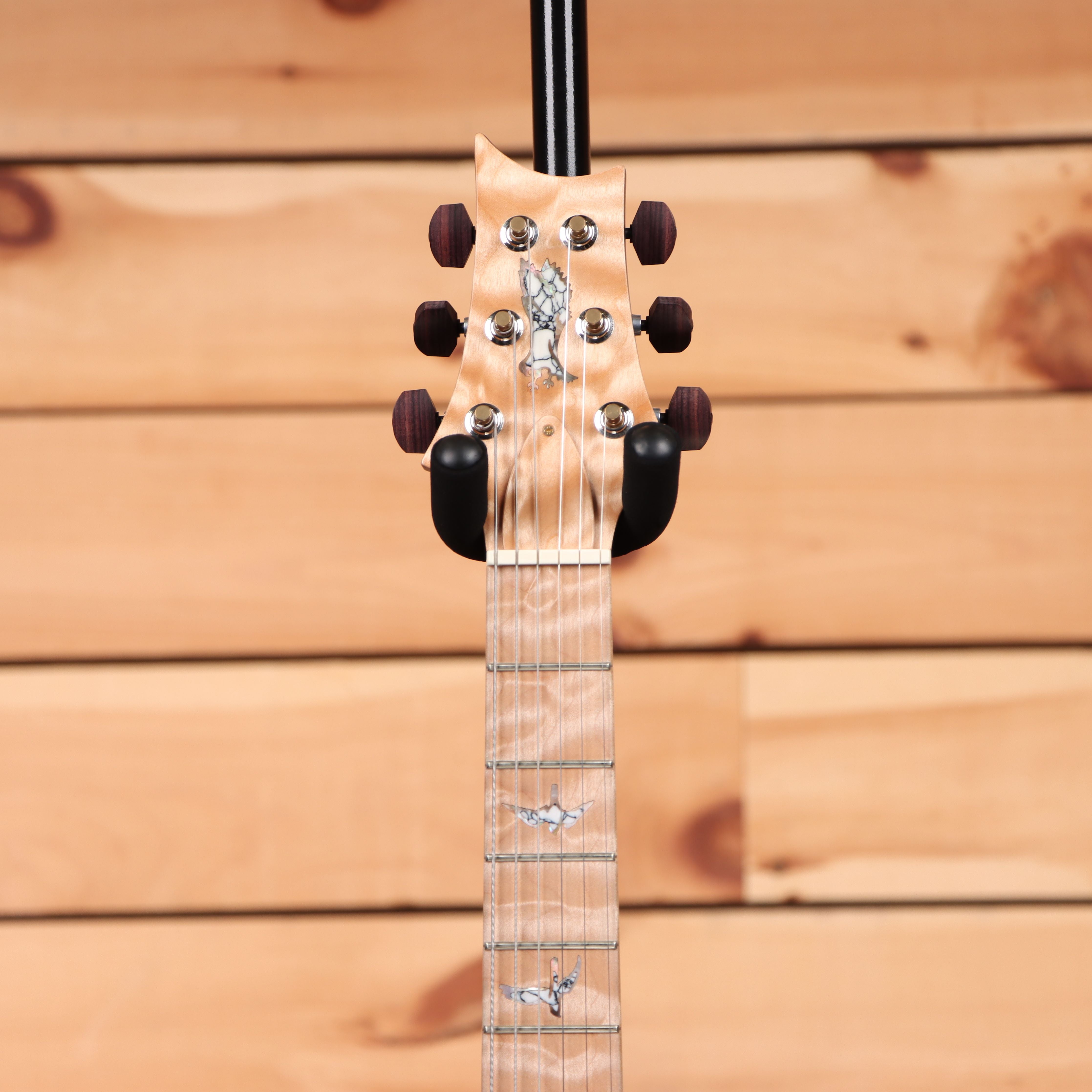 Paul Reed Smith Private Stock Special semi-hollow electric guitar Natural and Whitewash with black grainfill back and figured maple neck