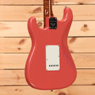 Fender Custom Shop Limited 1950s Stratocaster electric guitar Tahitian Coral with white pickguard and single-coil pickups