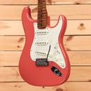 Fender Custom Shop Limited 1950s Stratocaster electric guitar Tahitian Coral with white pickguard and single-coil pickups