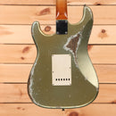 Fender Custom Shop Limited Levi Perry Masterbuilt 1962 Heavy Relic Stratocaster electric guitar Super Aged Firemist Silver with white pickguard