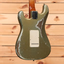 Fender Custom Shop Limited Levi Perry Masterbuilt 1962 Heavy Relic Stratocaster electric guitar Super Aged Firemist Silver with white pickguard