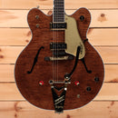Gretsch Chad Henrichsen Masterbuilt Custom Shop Country Gentleman semi-hollow electric guitar walnut stain with f-holes