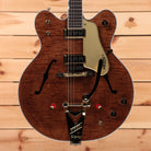 Gretsch Chad Henrichsen Masterbuilt Custom Shop Country Gentleman semi-hollow electric guitar walnut stain with f-holes
