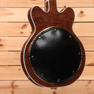 Gretsch Chad Henrichsen Masterbuilt Country Gentleman semi-hollow electric guitar walnut stain with black leather back plate