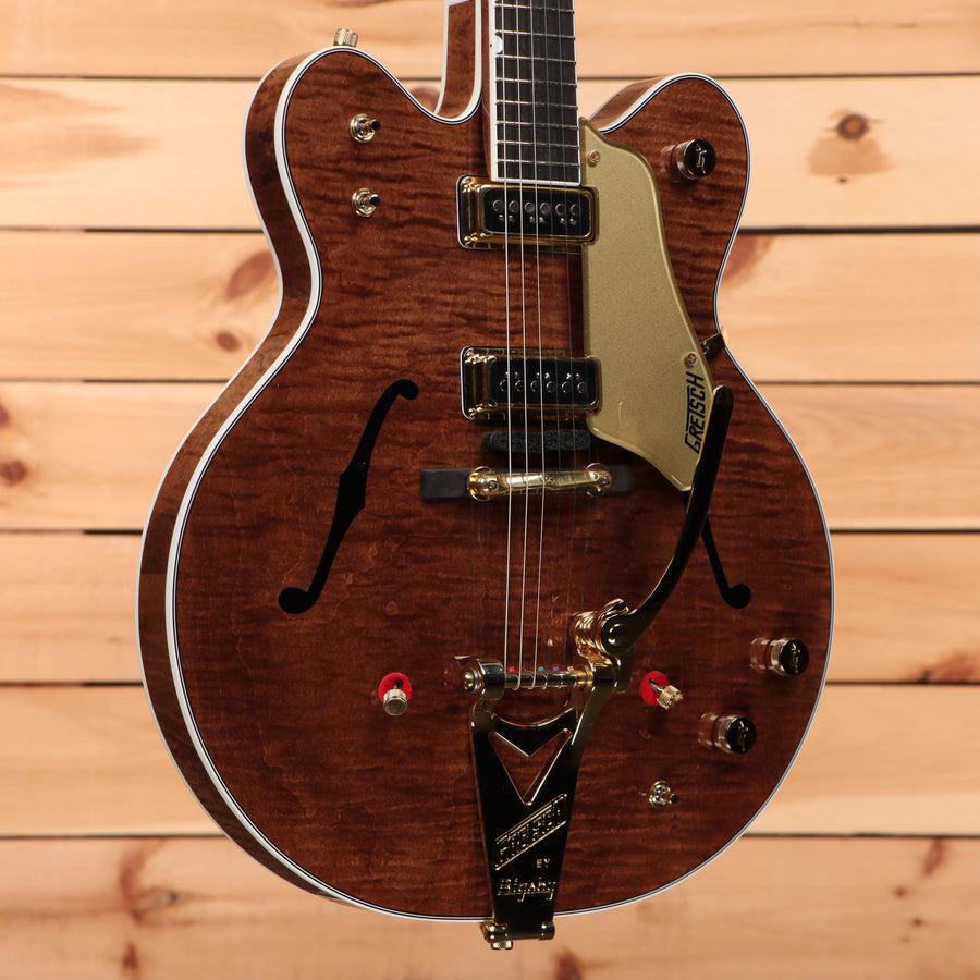 Gretsch Chad Henrichsen Masterbuilt Country Gentleman semi-hollow electric guitar walnut stain with gold hardware