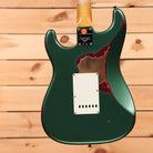 Fender Custom Shop Limited Fat 64 Stratocaster Relic electric guitar Sherwood Metallic over Red Sparkle with white pickguard