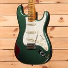 Fender Custom Shop Limited Fat 64 Stratocaster Relic electric guitar Sherwood Metallic over Red Sparkle with maple neck