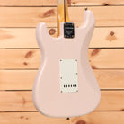 Fender Custom Shop Limited 1956 Stratocaster Journeyman Relic electric guitar Super Faded Aged Shell Pink with single-coil pickups
