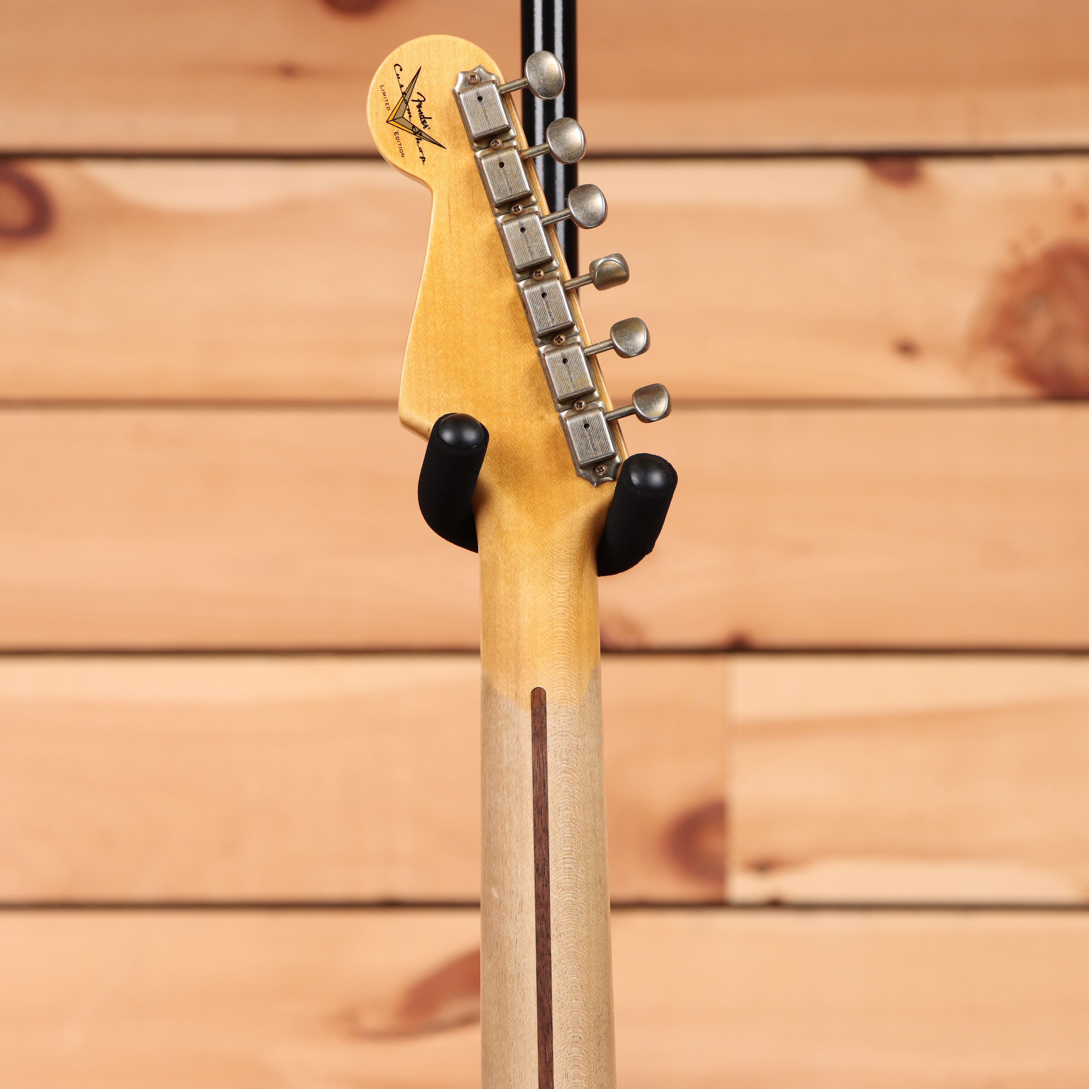 Fender Custom Shop Limited 1956 Stratocaster Journeyman Relic electric guitar Super Faded Aged Shell Pink with maple neck