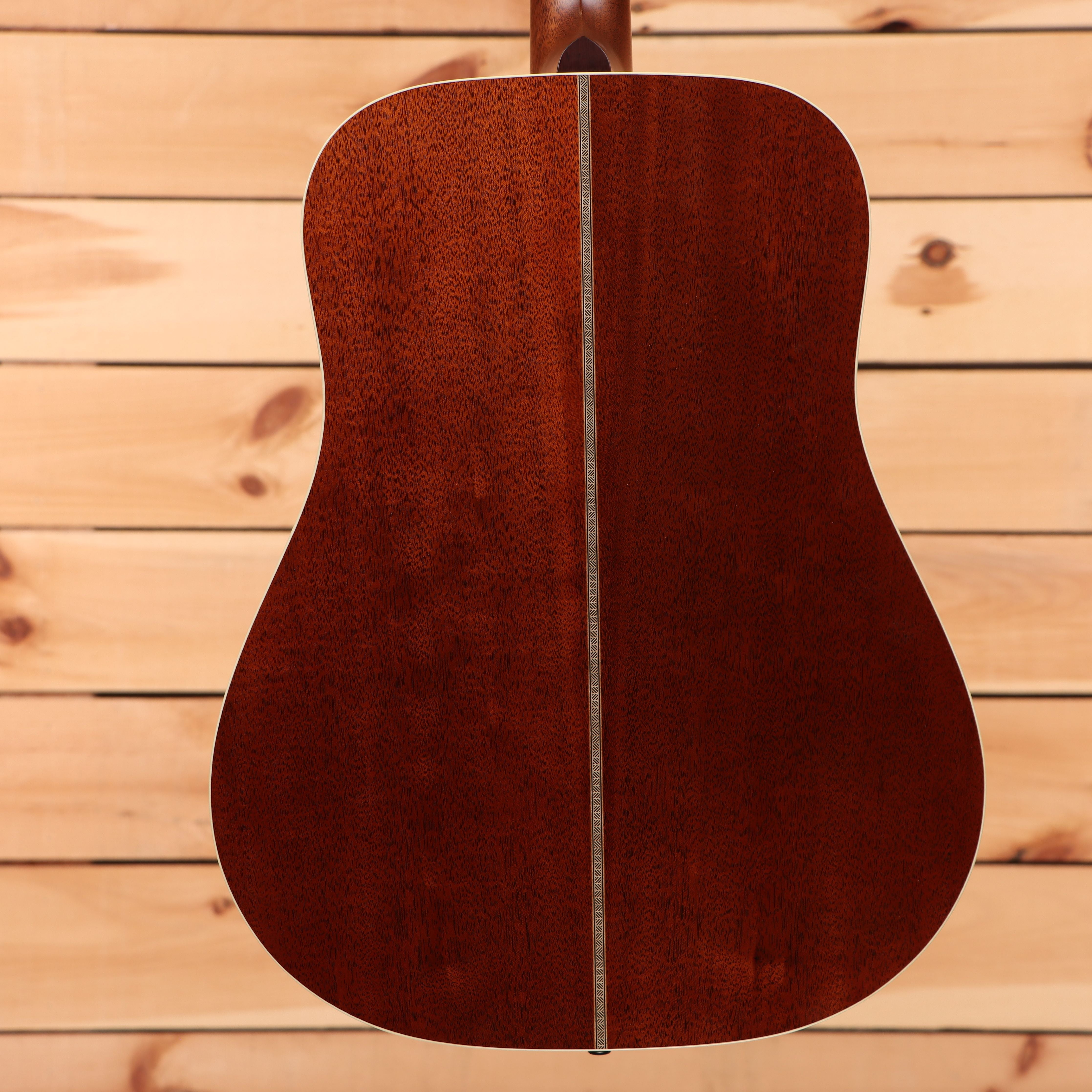 Gallagher Doc Watson Custom dreadnought acoustic guitar torrefied red spruce with center stripe detail