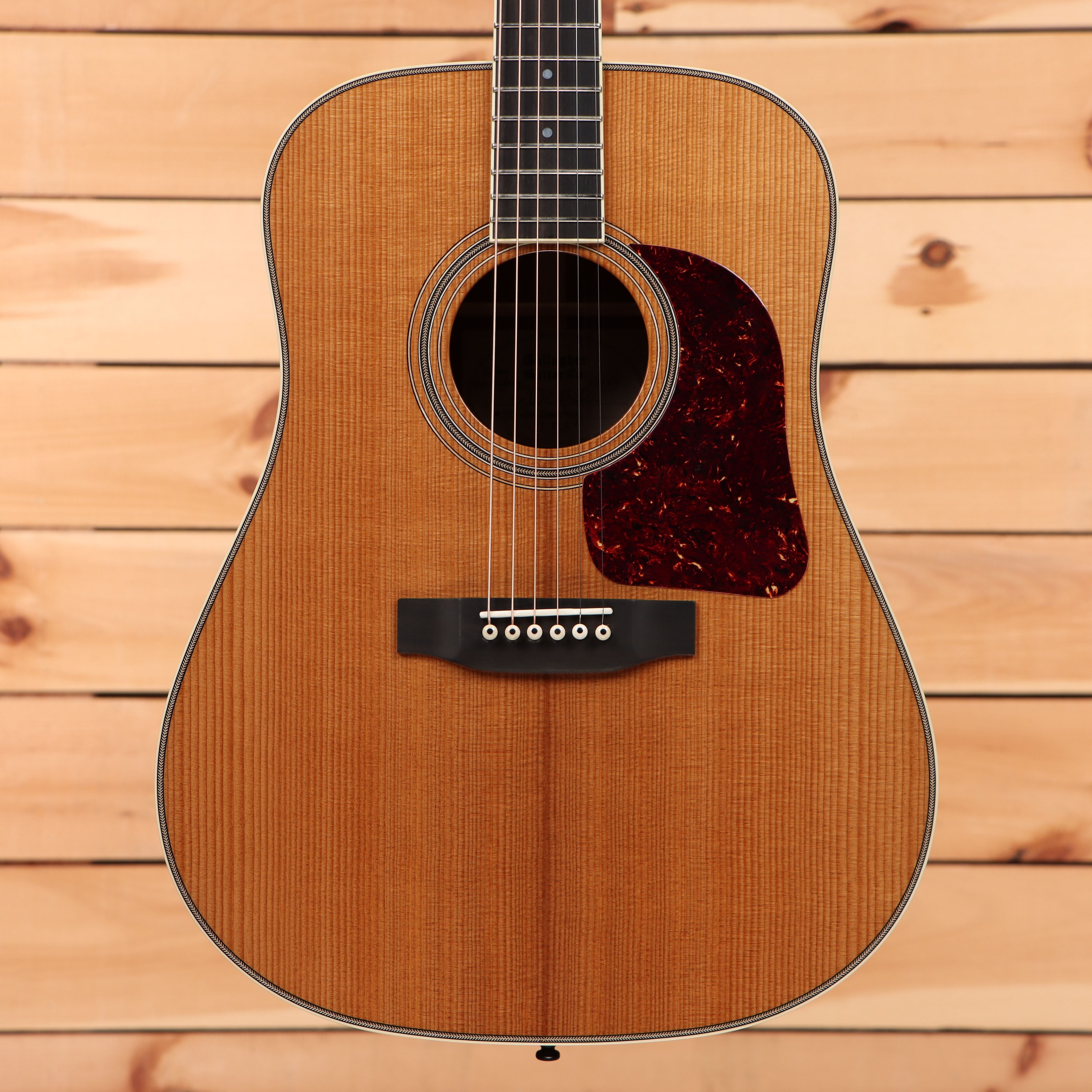 Gallagher Doc Watson Custom dreadnought acoustic guitar natural torrefied red spruce with tortoiseshell pickguard